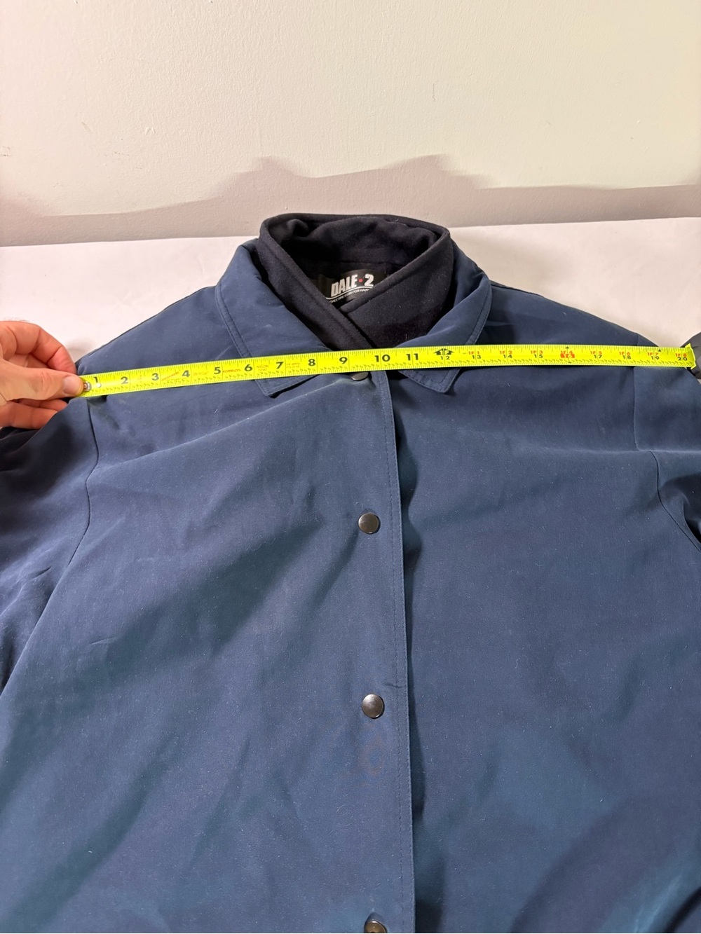 Women’s Navy Button-Front Jacket - Picture 4 of 7
